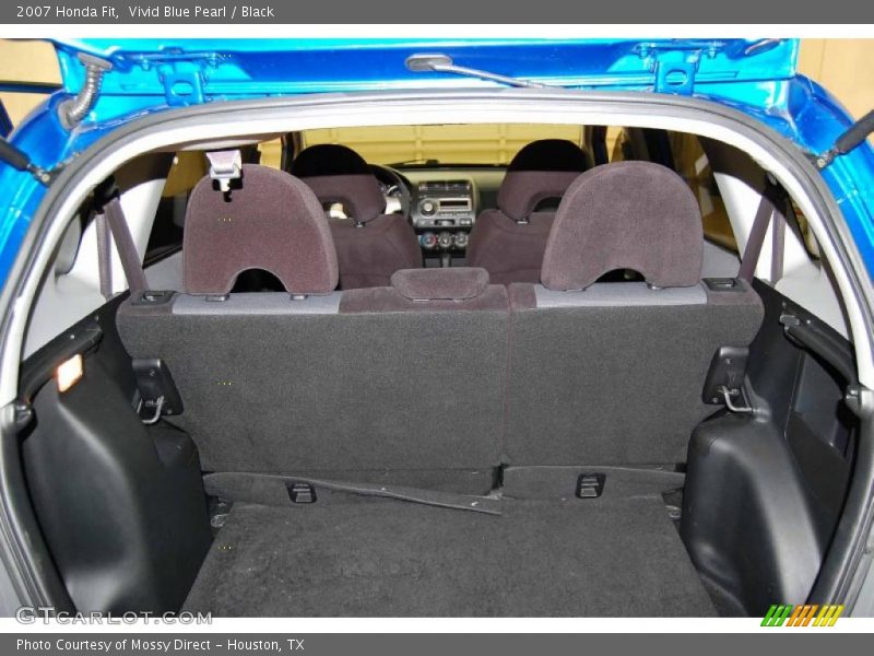 Vivid Blue Pearl / Black 2007 Honda Fit