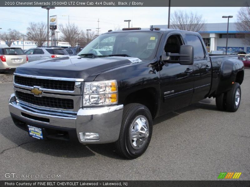 Front 3/4 View of 2010 Silverado 3500HD LTZ Crew Cab 4x4 Dually