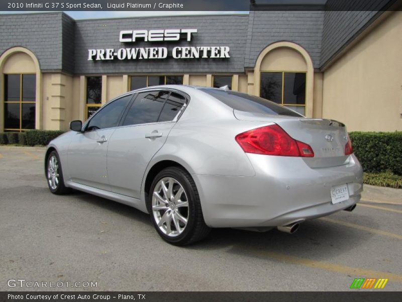 Liquid Platinum / Graphite 2010 Infiniti G 37 S Sport Sedan