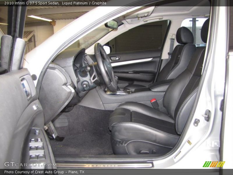  2010 G 37 S Sport Sedan Graphite Interior