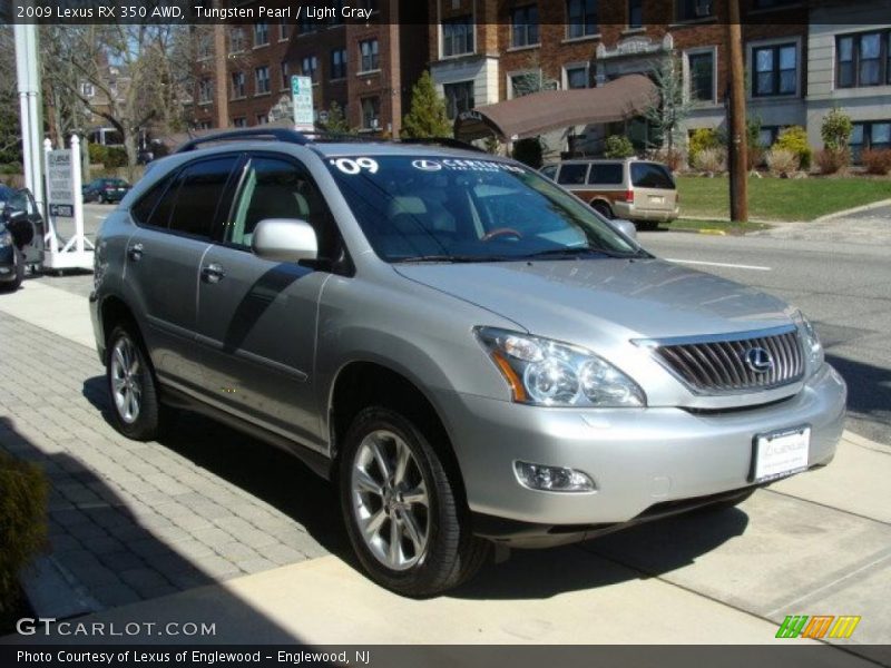 Tungsten Pearl / Light Gray 2009 Lexus RX 350 AWD