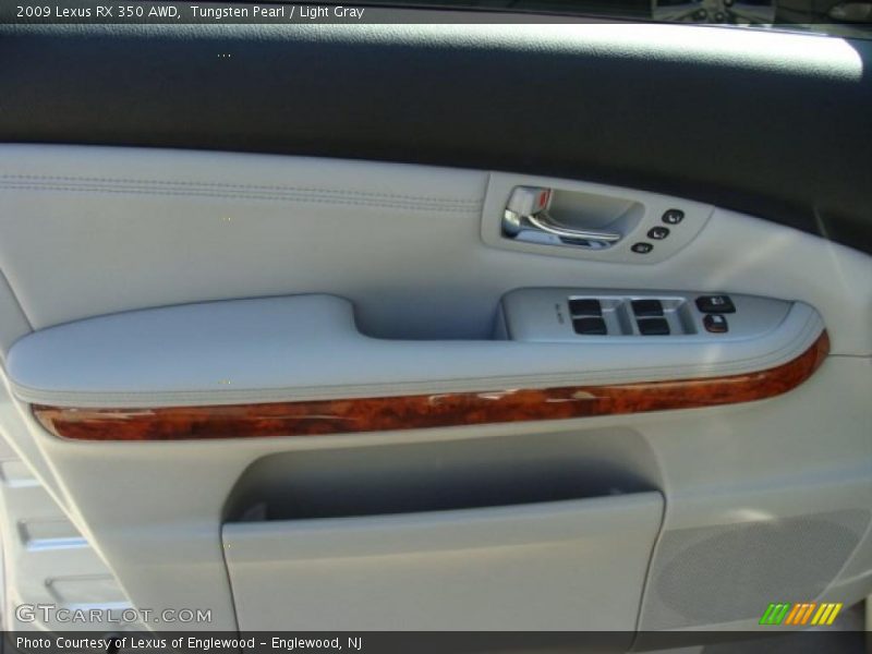 Tungsten Pearl / Light Gray 2009 Lexus RX 350 AWD