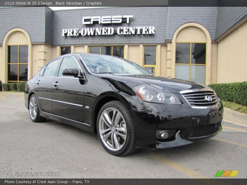 Black Obsidian / Graphite 2010 Infiniti M 35 S Sedan