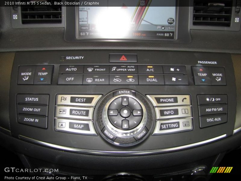 Controls of 2010 M 35 S Sedan