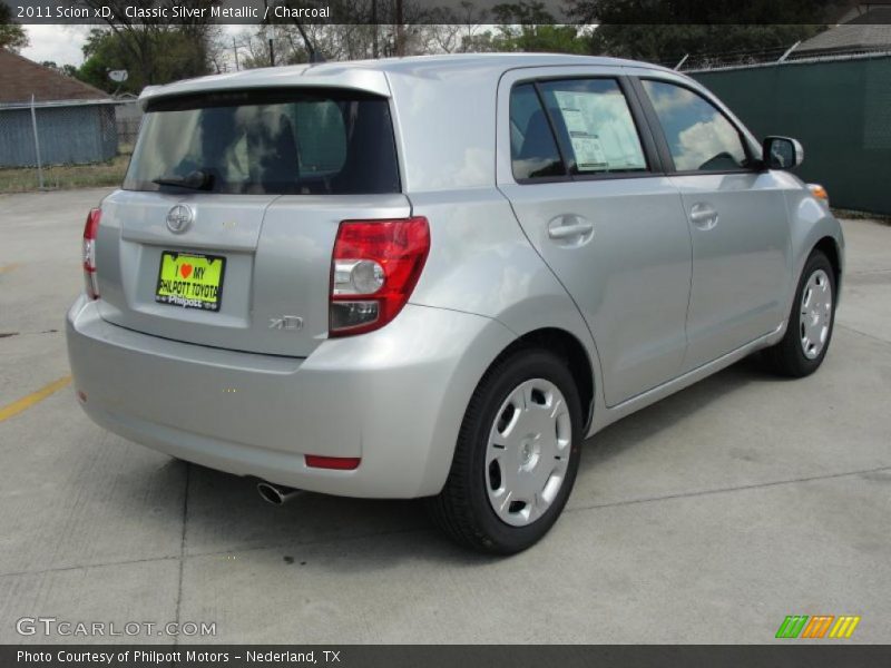 Classic Silver Metallic / Charcoal 2011 Scion xD