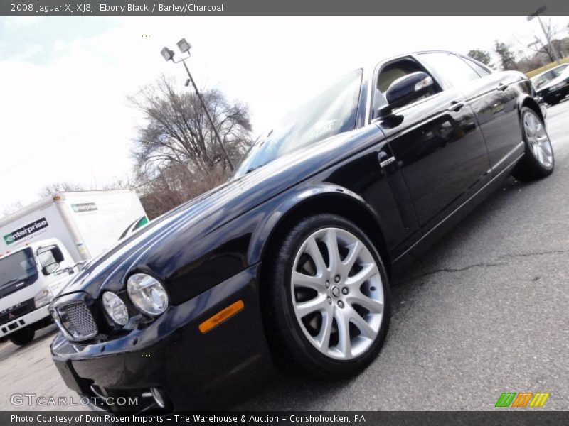Ebony Black / Barley/Charcoal 2008 Jaguar XJ XJ8