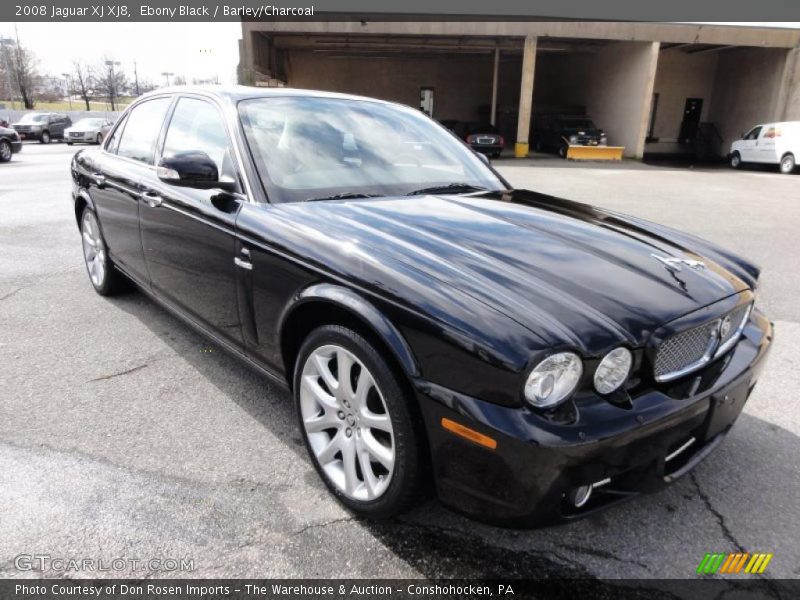 Ebony Black / Barley/Charcoal 2008 Jaguar XJ XJ8