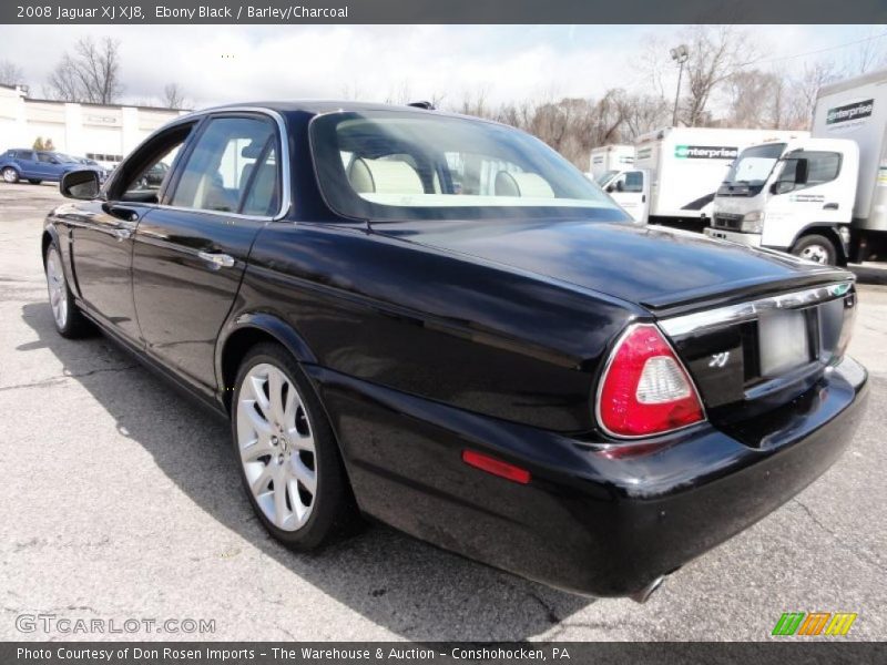 Ebony Black / Barley/Charcoal 2008 Jaguar XJ XJ8