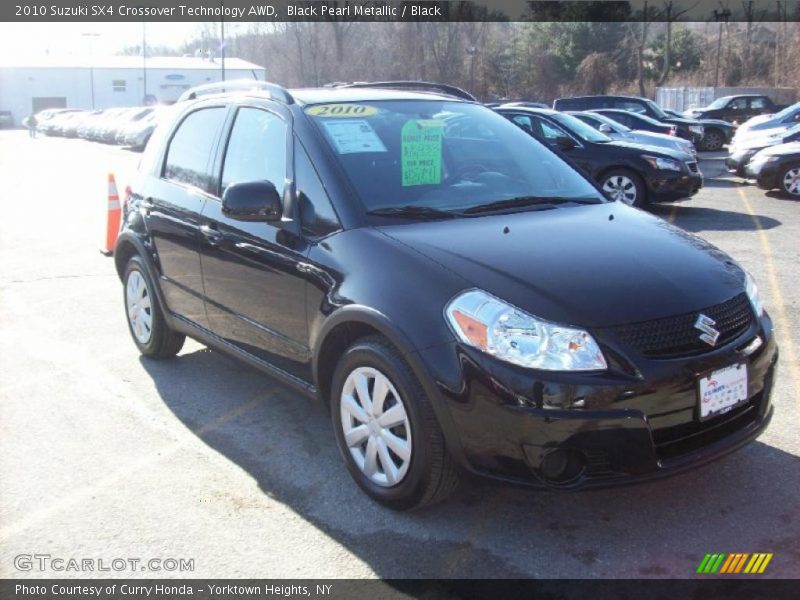 Black Pearl Metallic / Black 2010 Suzuki SX4 Crossover Technology AWD