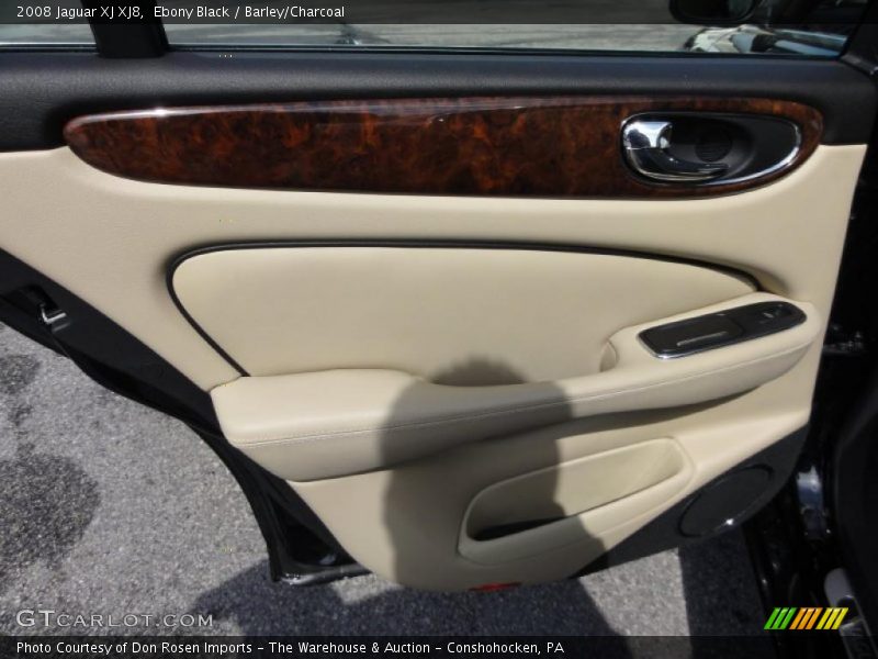 Ebony Black / Barley/Charcoal 2008 Jaguar XJ XJ8