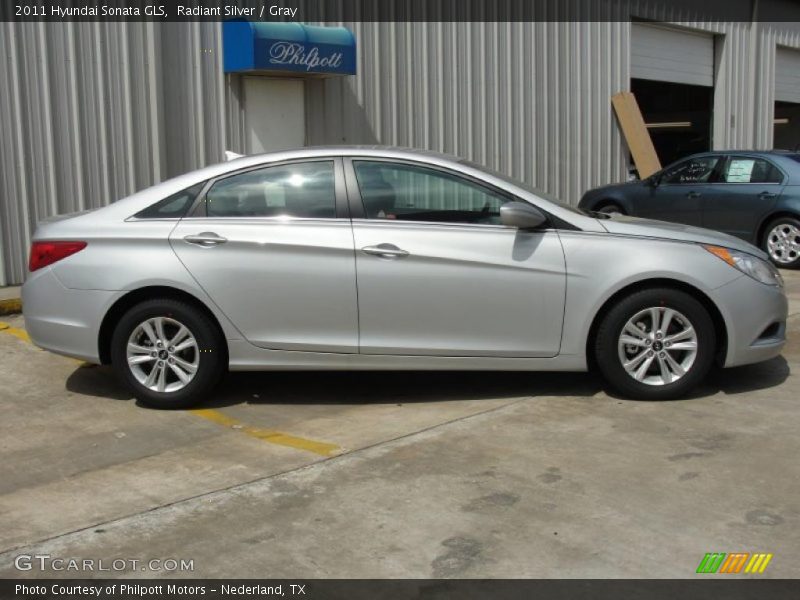 Radiant Silver / Gray 2011 Hyundai Sonata GLS