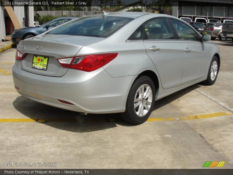 Radiant Silver / Gray 2011 Hyundai Sonata GLS