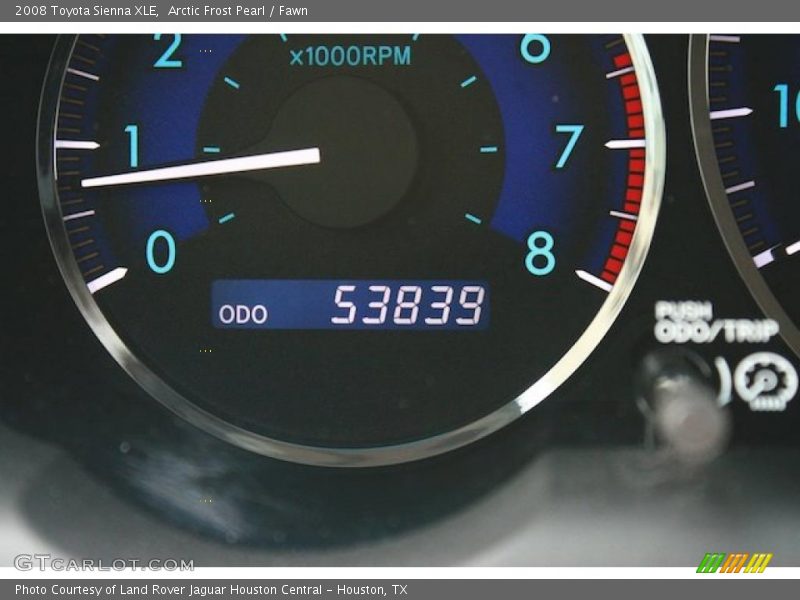 Arctic Frost Pearl / Fawn 2008 Toyota Sienna XLE
