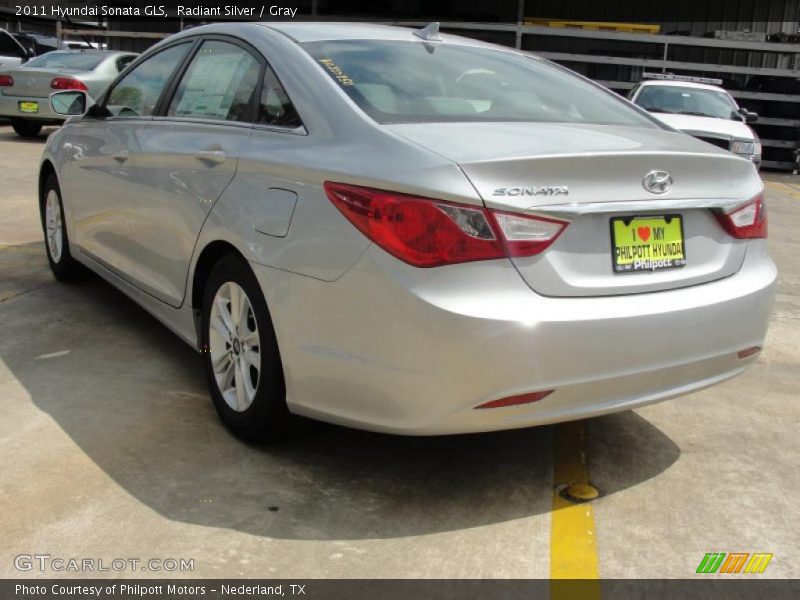 Radiant Silver / Gray 2011 Hyundai Sonata GLS