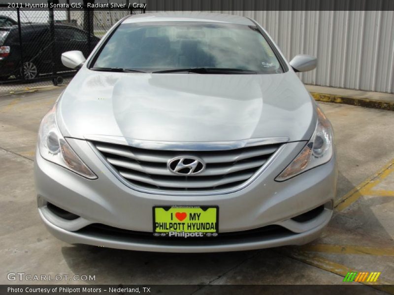 Radiant Silver / Gray 2011 Hyundai Sonata GLS