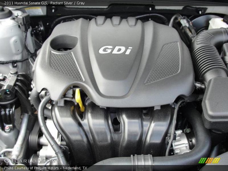 Radiant Silver / Gray 2011 Hyundai Sonata GLS