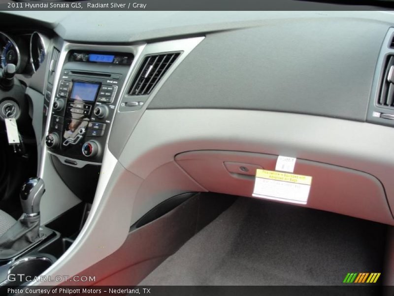 Radiant Silver / Gray 2011 Hyundai Sonata GLS