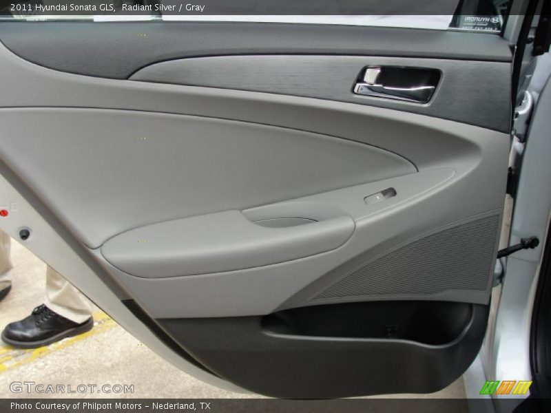 Radiant Silver / Gray 2011 Hyundai Sonata GLS