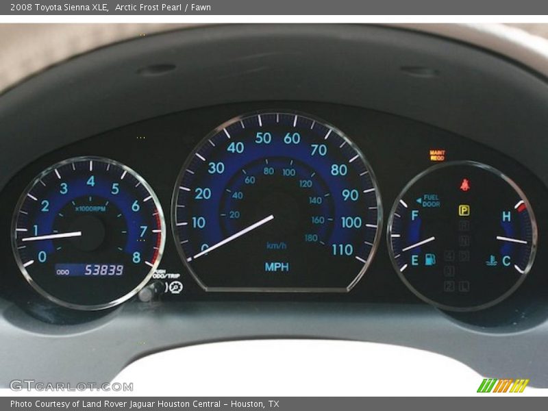 Arctic Frost Pearl / Fawn 2008 Toyota Sienna XLE