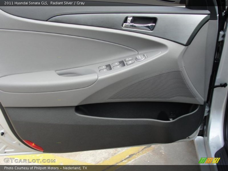 Radiant Silver / Gray 2011 Hyundai Sonata GLS