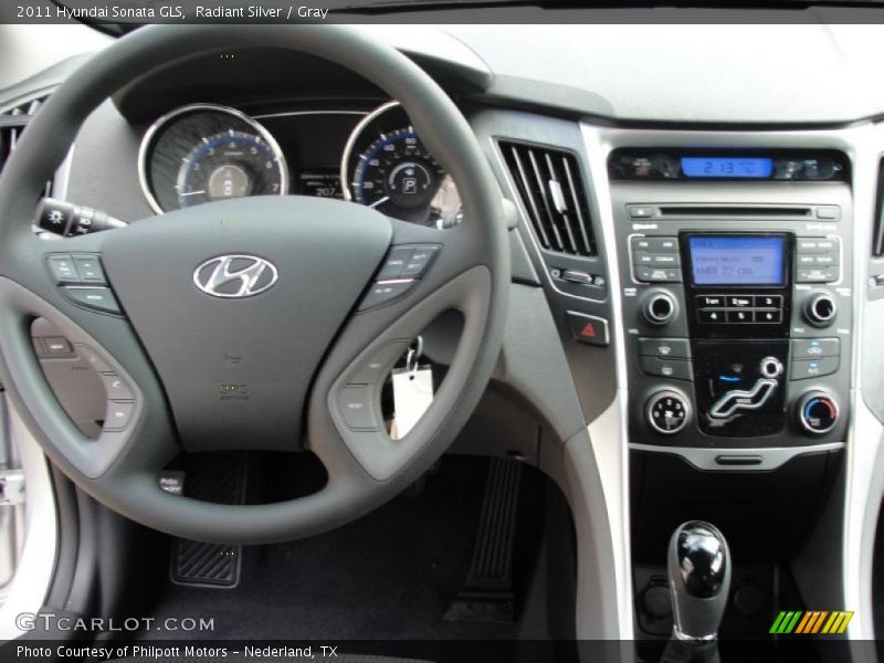 Radiant Silver / Gray 2011 Hyundai Sonata GLS