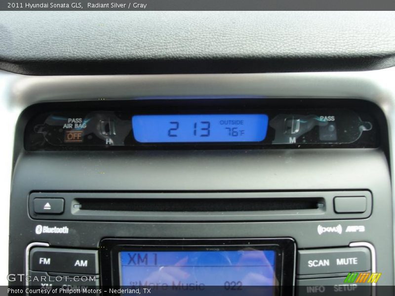 Radiant Silver / Gray 2011 Hyundai Sonata GLS