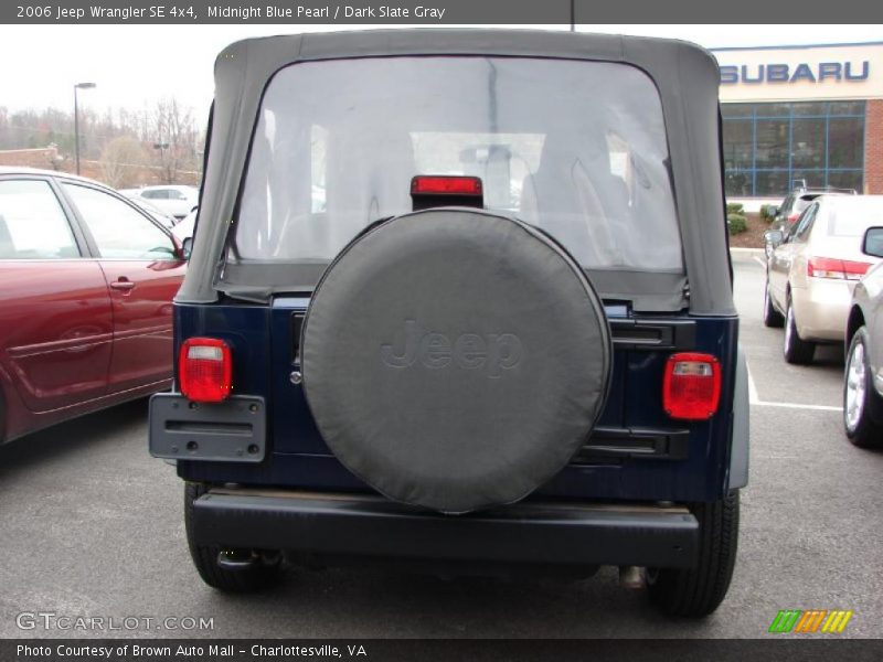 Midnight Blue Pearl / Dark Slate Gray 2006 Jeep Wrangler SE 4x4