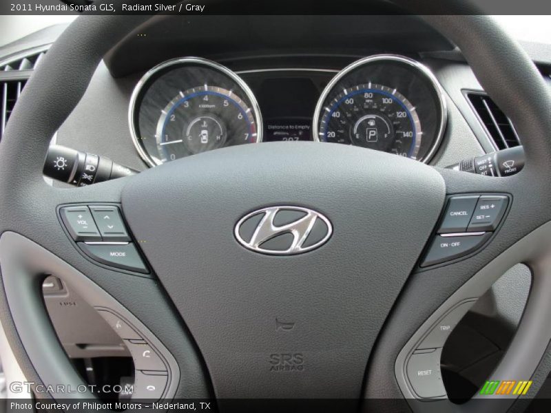 Radiant Silver / Gray 2011 Hyundai Sonata GLS