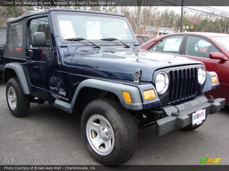 Midnight Blue Pearl / Dark Slate Gray 2006 Jeep Wrangler SE 4x4