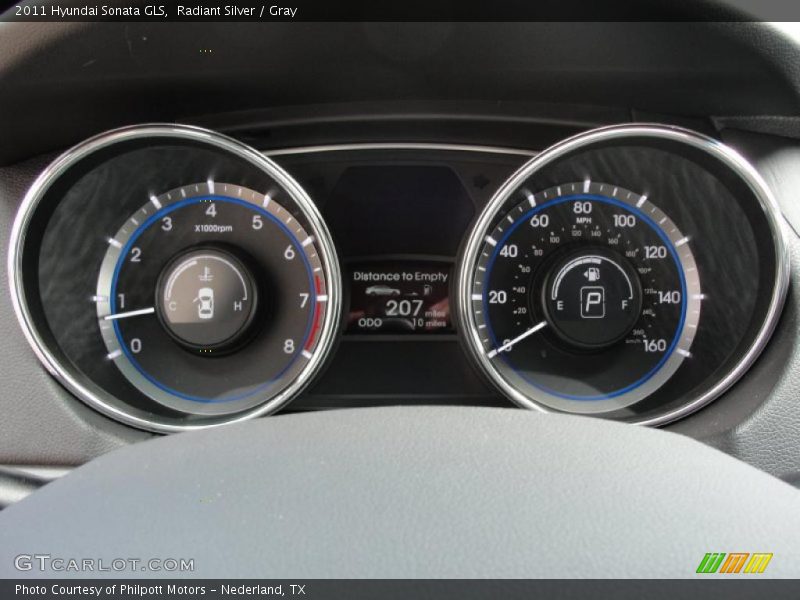 Radiant Silver / Gray 2011 Hyundai Sonata GLS