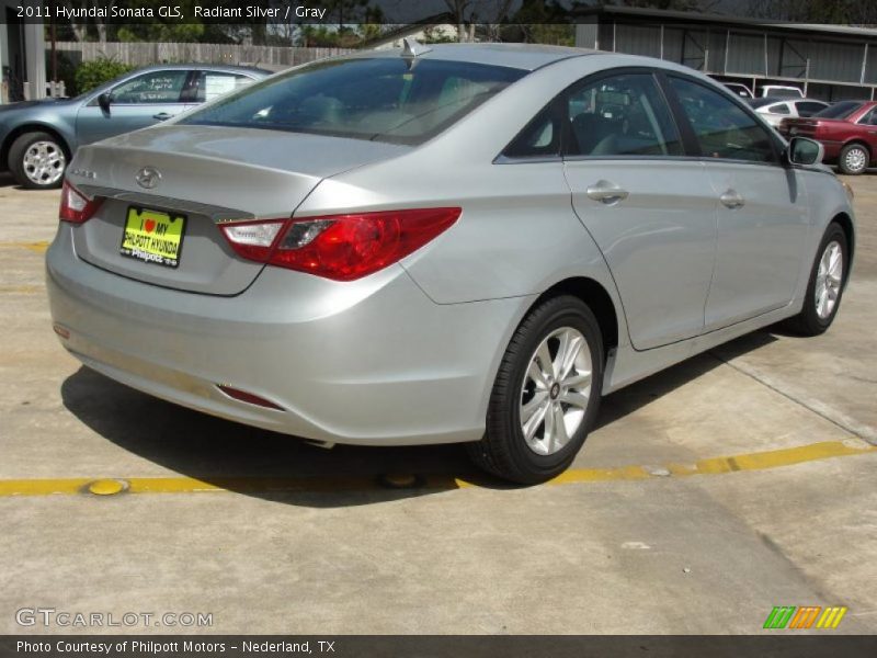 Radiant Silver / Gray 2011 Hyundai Sonata GLS