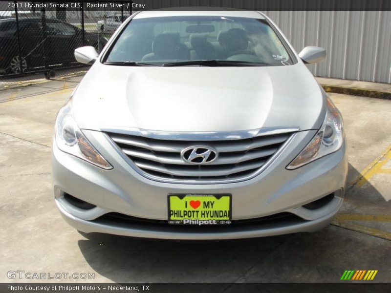 Radiant Silver / Gray 2011 Hyundai Sonata GLS