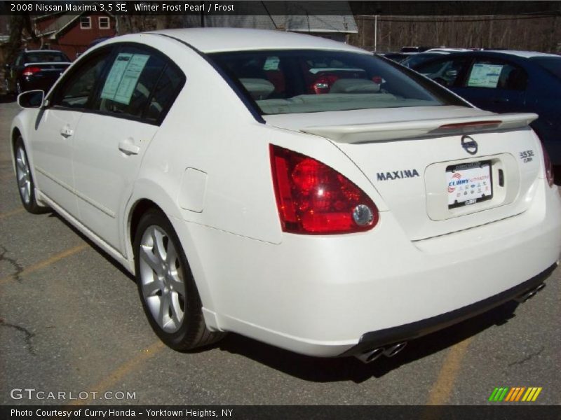 Winter Frost Pearl / Frost 2008 Nissan Maxima 3.5 SE