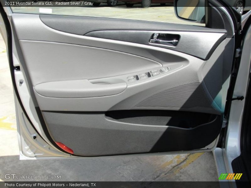 Radiant Silver / Gray 2011 Hyundai Sonata GLS