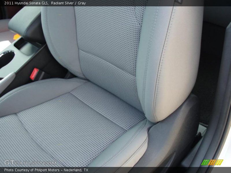 Radiant Silver / Gray 2011 Hyundai Sonata GLS