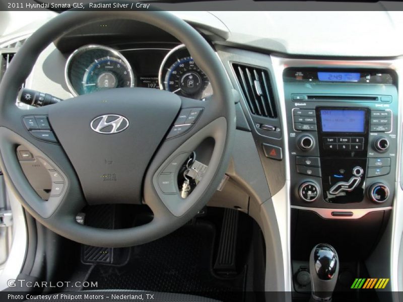 Radiant Silver / Gray 2011 Hyundai Sonata GLS