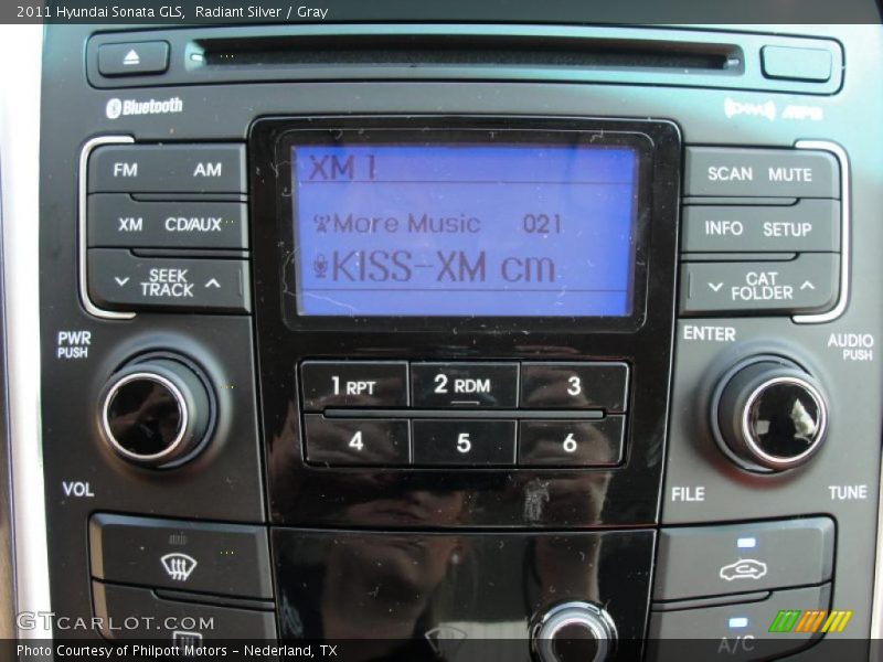 Radiant Silver / Gray 2011 Hyundai Sonata GLS