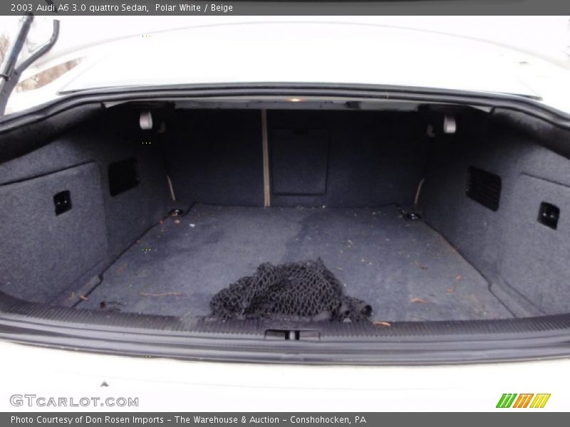 Polar White / Beige 2003 Audi A6 3.0 quattro Sedan