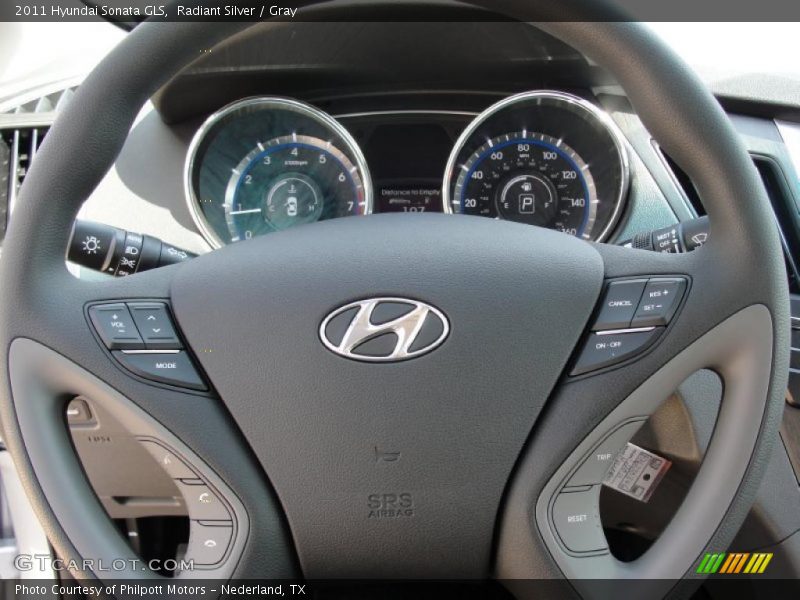 Radiant Silver / Gray 2011 Hyundai Sonata GLS