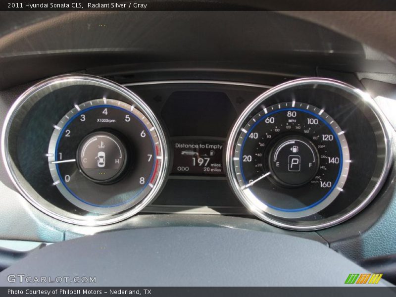 Radiant Silver / Gray 2011 Hyundai Sonata GLS
