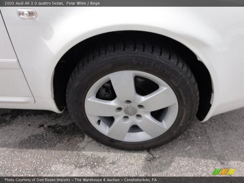 Polar White / Beige 2003 Audi A6 3.0 quattro Sedan