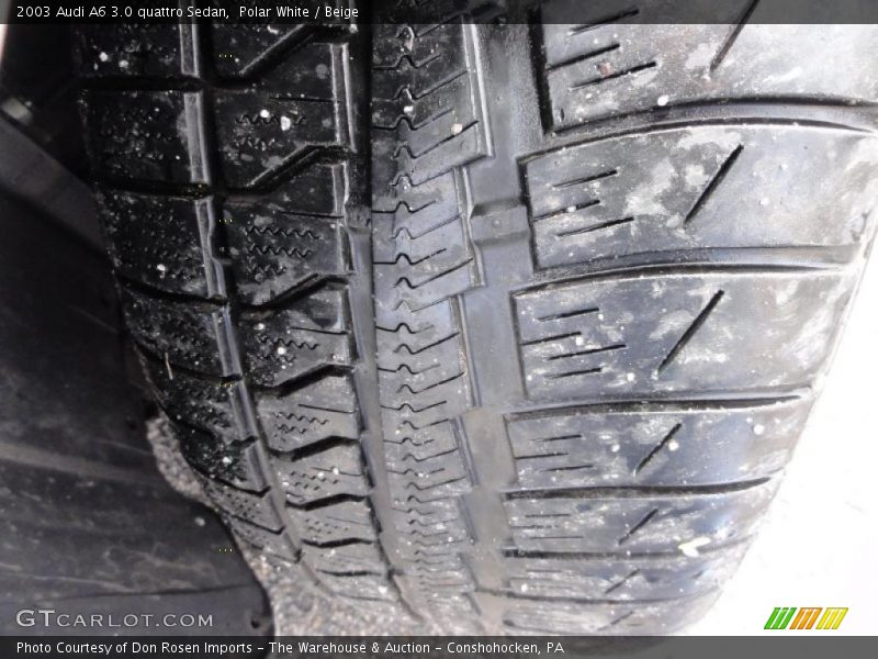 Polar White / Beige 2003 Audi A6 3.0 quattro Sedan