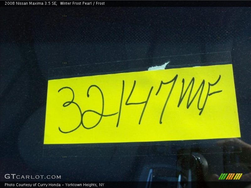 Winter Frost Pearl / Frost 2008 Nissan Maxima 3.5 SE