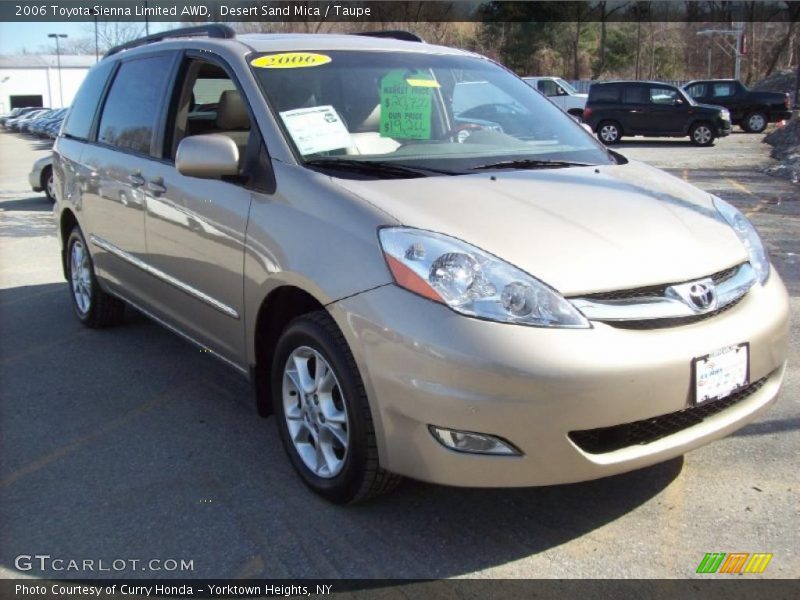 Desert Sand Mica / Taupe 2006 Toyota Sienna Limited AWD