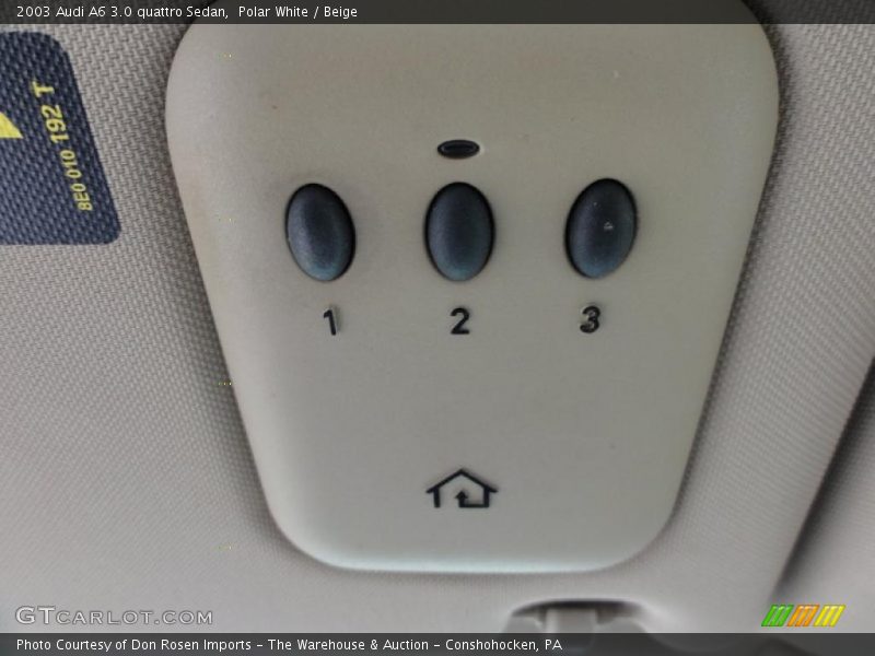 Controls of 2003 A6 3.0 quattro Sedan