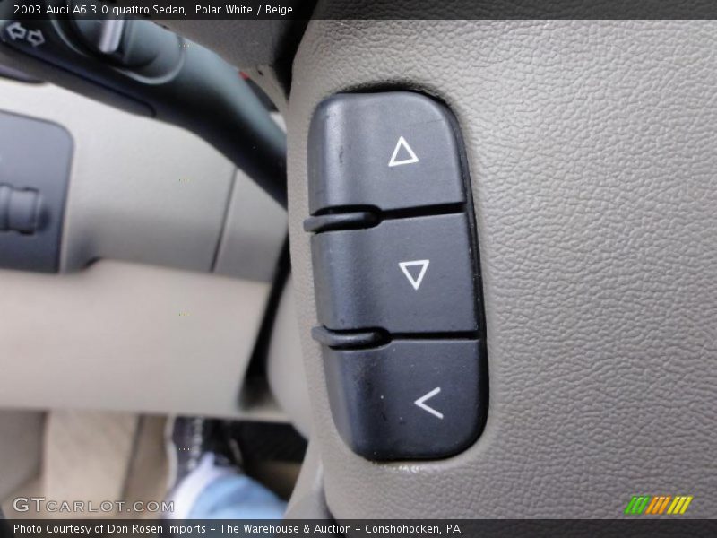Polar White / Beige 2003 Audi A6 3.0 quattro Sedan