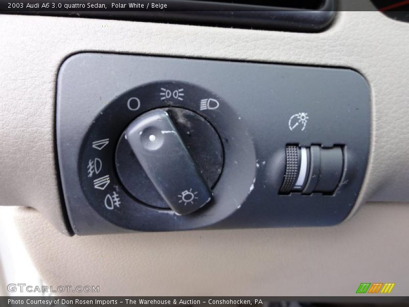 Controls of 2003 A6 3.0 quattro Sedan