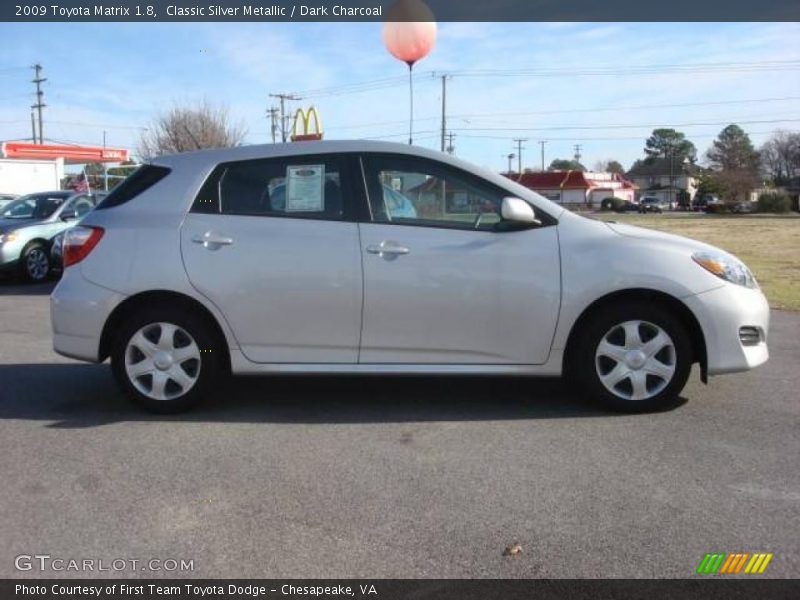 Classic Silver Metallic / Dark Charcoal 2009 Toyota Matrix 1.8