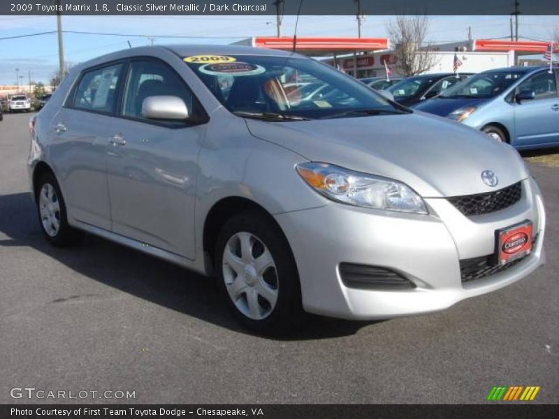 Classic Silver Metallic / Dark Charcoal 2009 Toyota Matrix 1.8