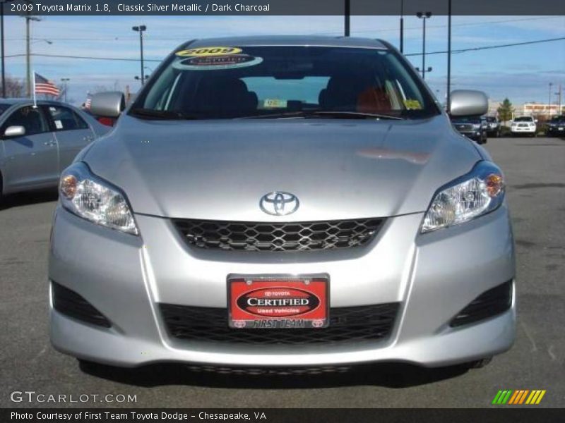 Classic Silver Metallic / Dark Charcoal 2009 Toyota Matrix 1.8